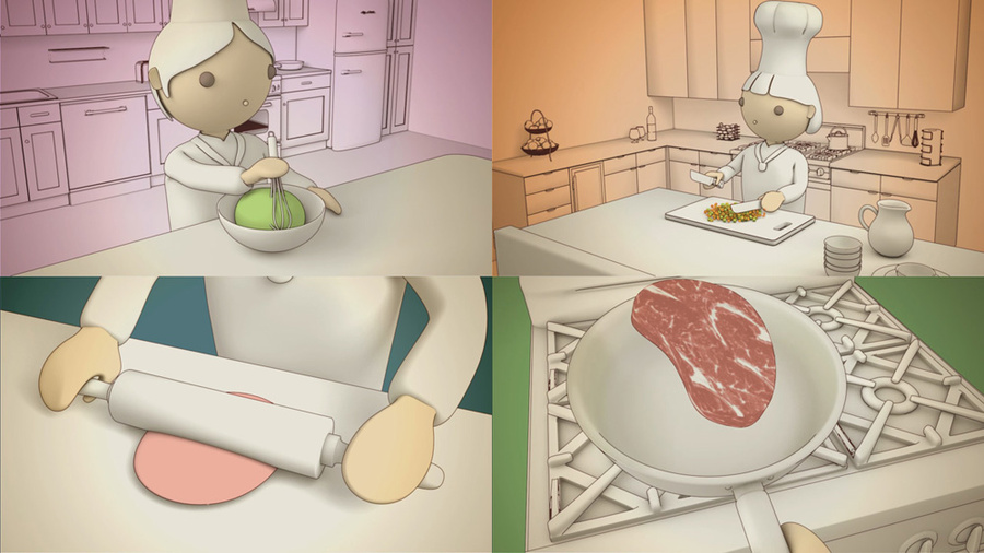 coking time persnal version. big head,and more pastel color.